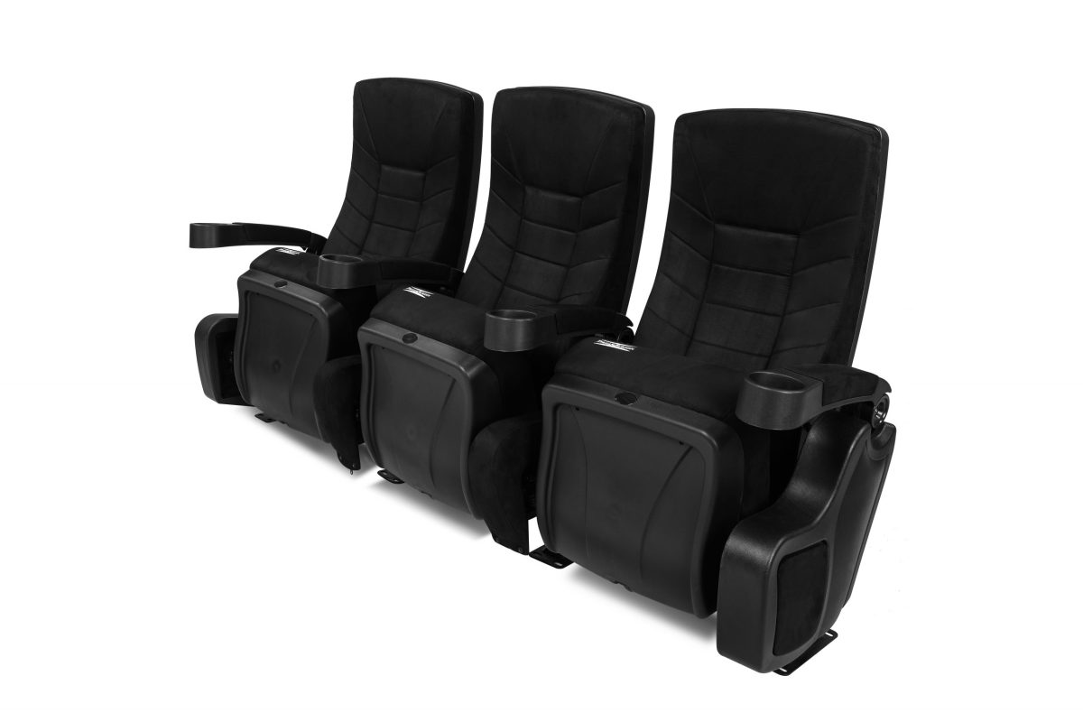 DreamScreen CINESEAT THEATRE MED TEXTILESHIELD BLACK FABRIC 3-SETER - Bilde 11