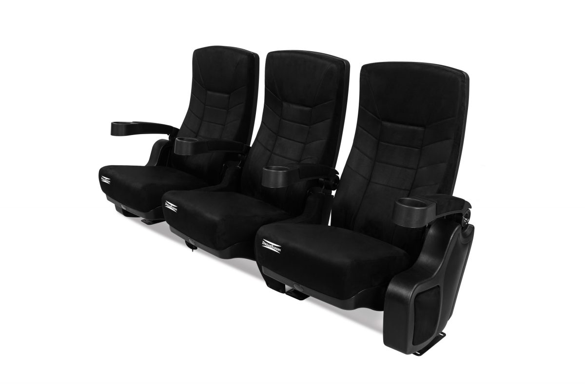 DreamScreen CINESEAT THEATRE MED TEXTILESHIELD BLACK FABRIC 3-SETER - Bilde 12