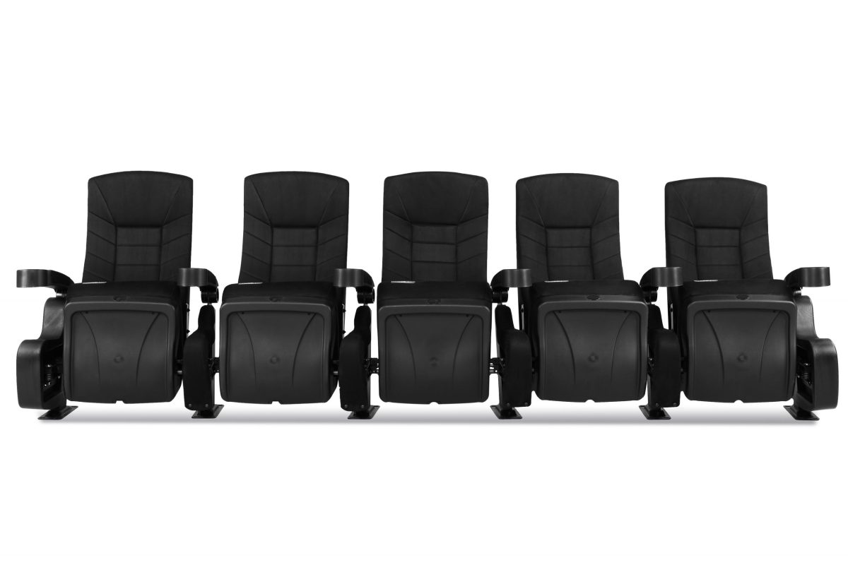 DreamScreen CINESEAT THEATRE MED TEXTILESHIELD BLACK FABRIC 3-SETER - Bilde 3