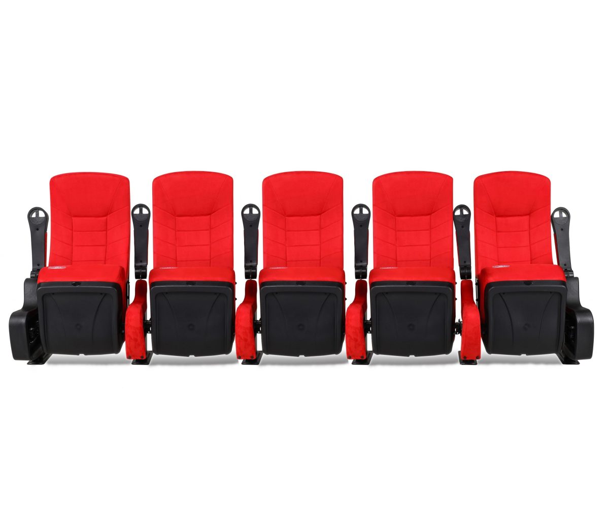 DreamScreen CINESEAT THEATRE MED TEXTILESHIELD RED FABRIC 3-SETER - Bilde 8