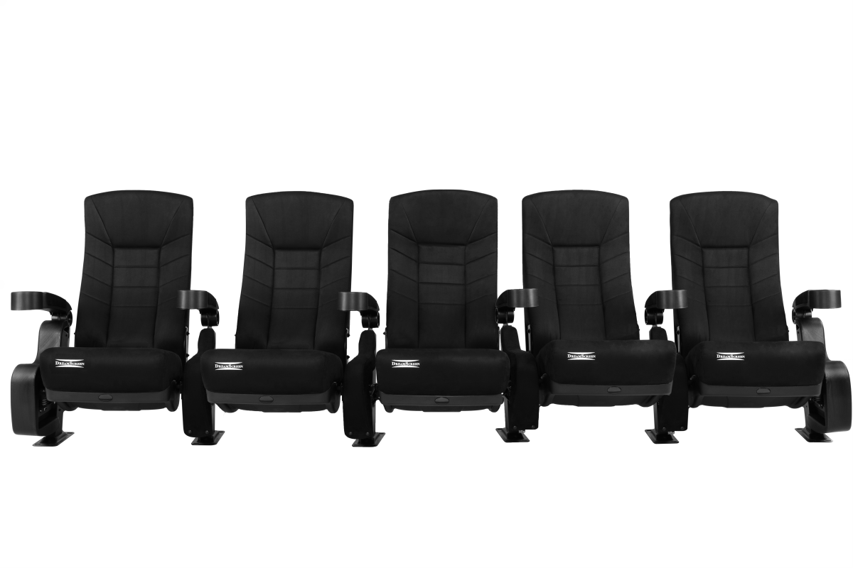 DreamScreen CINESEAT THEATRE MED TEXTILESHIELD BLACK FABRIC 3-SETER - Bilde 4