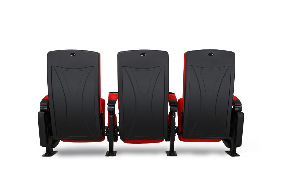 DreamScreen CINESEAT THEATRE MED TEXTILESHIELD RED FABRIC 3-SETER - Bilde 14