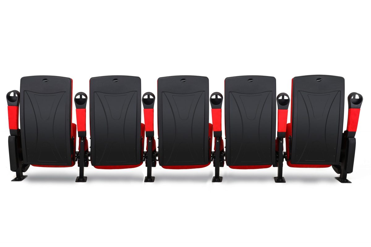 DreamScreen CINESEAT THEATRE MED TEXTILESHIELD RED FABRIC 3-SETER - Bilde 15