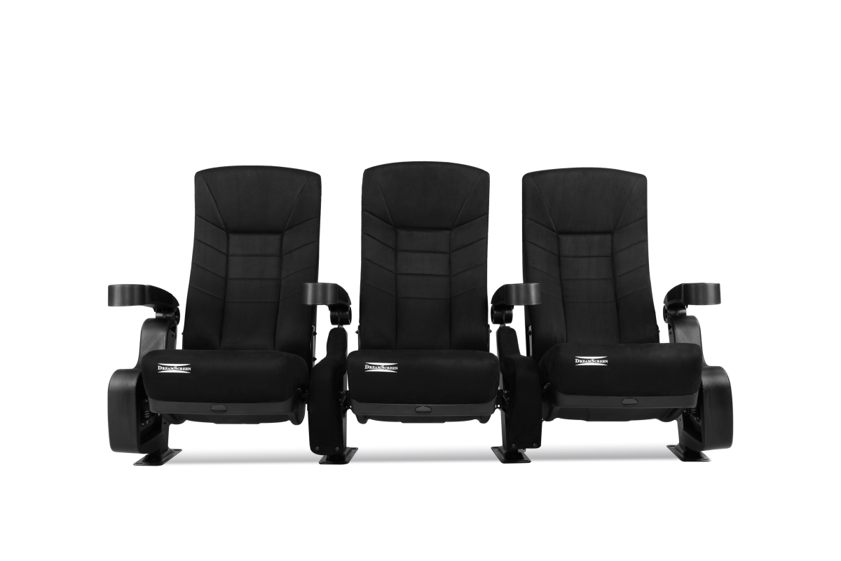 DreamScreen CINESEAT THEATRE MED TEXTILESHIELD BLACK FABRIC 3-SETER - Bilde 5
