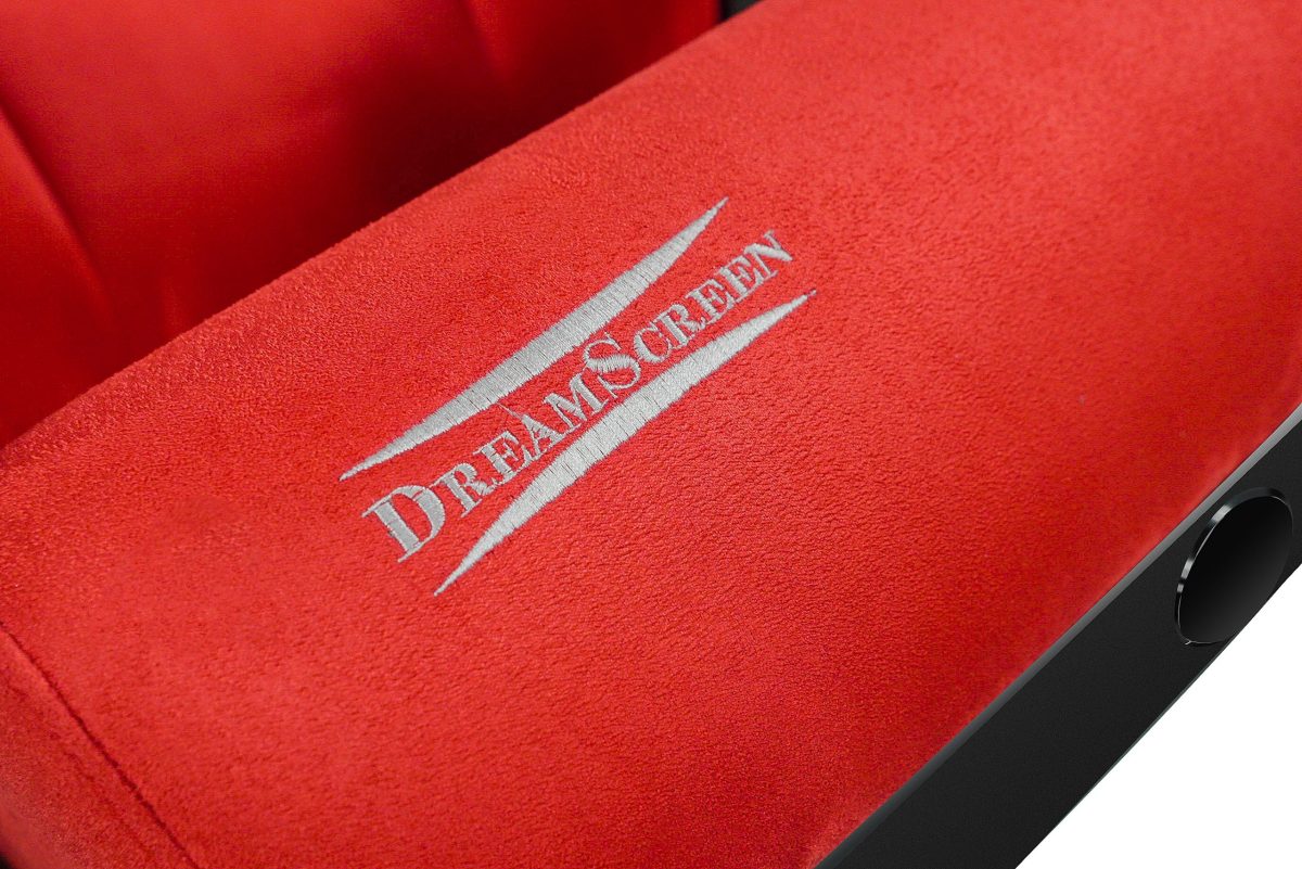 DreamScreen CINESEAT THEATRE MED TEXTILESHIELD RED FABRIC 3-SETER - Bilde 17