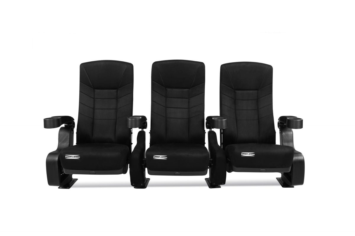 DreamScreen CINESEAT THEATRE MED TEXTILESHIELD BLACK FABRIC 3-SETER - Bilde 6