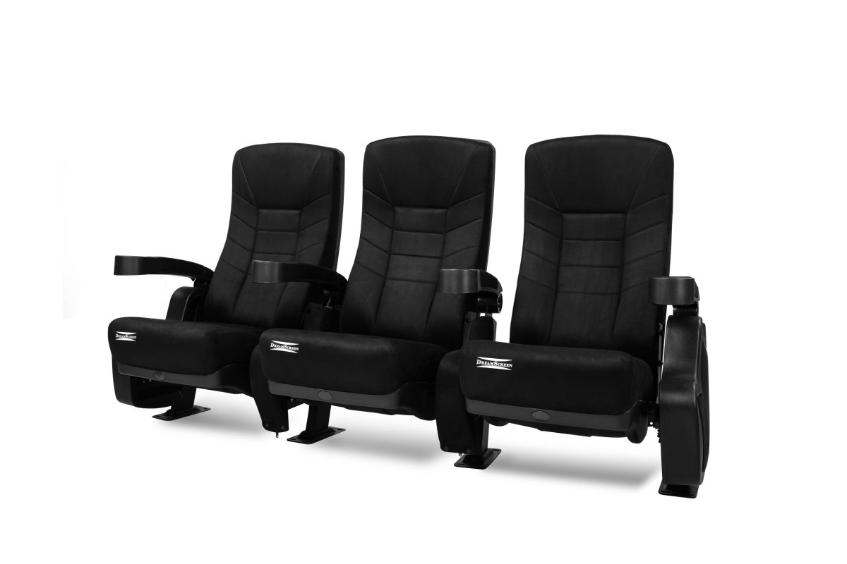 DreamScreen CINESEAT THEATRE MED TEXTILESHIELD BLACK FABRIC 3-SETER - Bilde 9