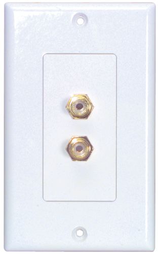 Dayton WP-2RCA Wallplate Double RCA-RCA (phono)
