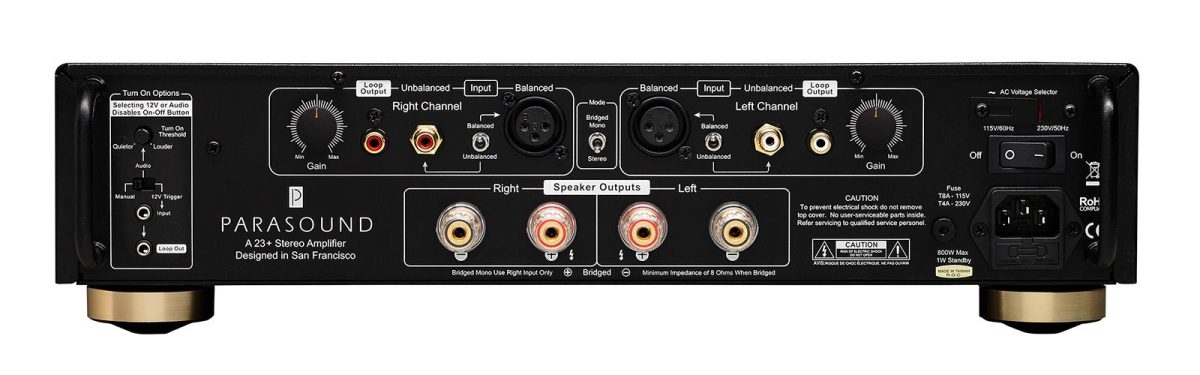 PARASOUND A23+ 2x225W effektforsterker sort - Bilde 4