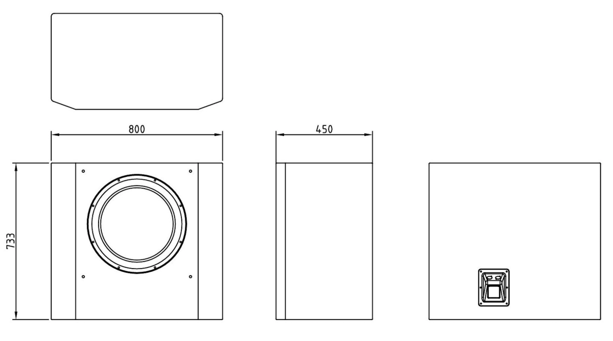 Alcons LFE18 18" PASSIV SUBWOOFER IKKE-PORTET - Bilde 5