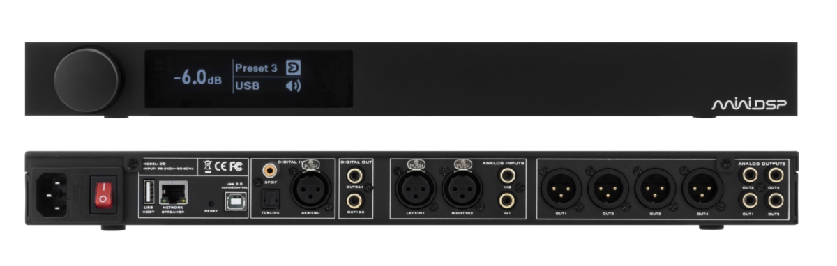 MINIDSP SHD DIRAC LIVE 2CH PREAMP OG STREAMER (ANALOG + DIGITAL)