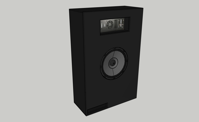 AVshop custom design subwoofer for 15" driver og Hypex amp PORTET -KUN KABINETT-