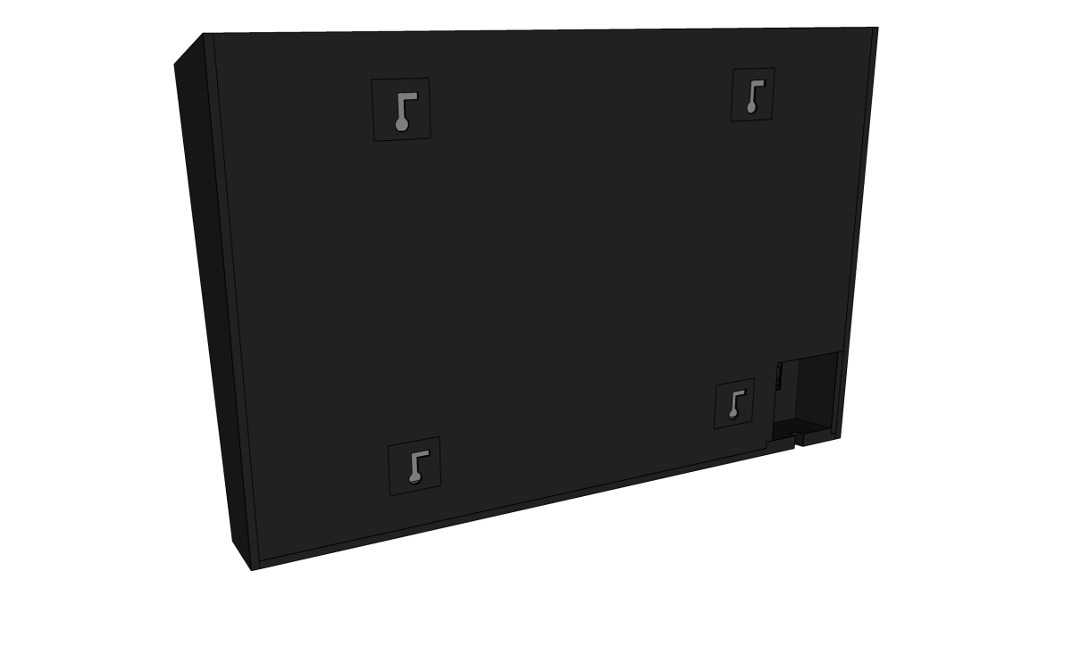 AVshop on-wall / on-ceiling kabinett for in-wall driver SORT -KUN KABINETT- - Bilde 4