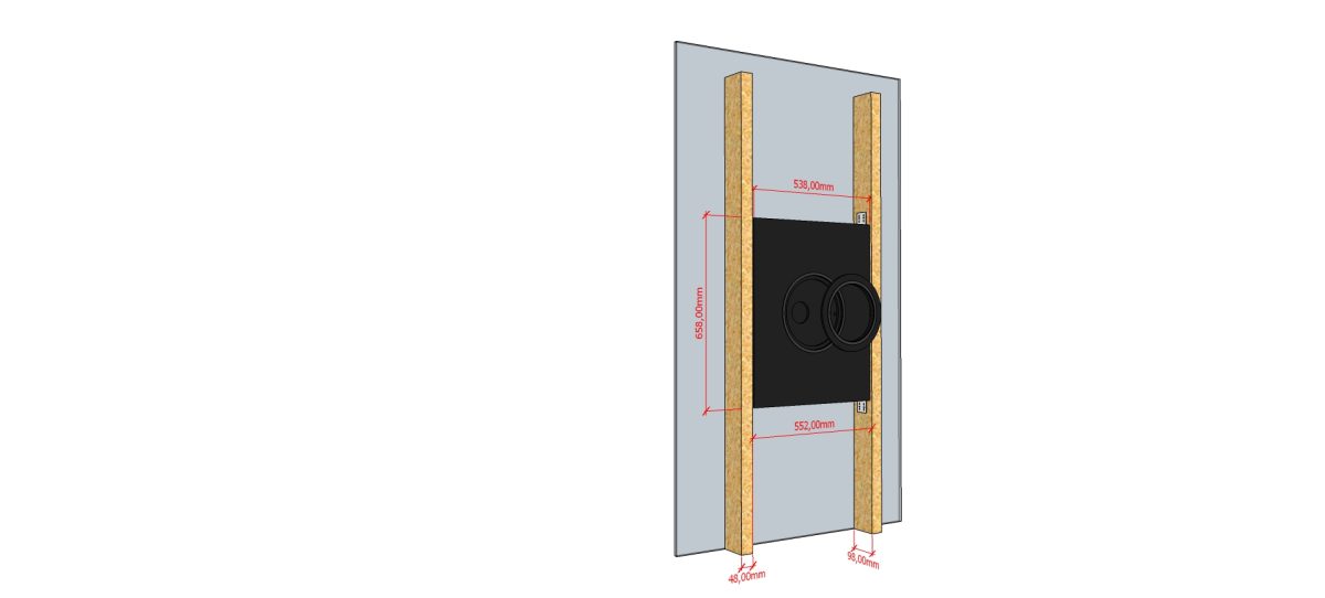 AVshop backbox in-wall / in-ceiling kabinett for in-wall driver SLIM -KUN KABINETT- - Bilde 5