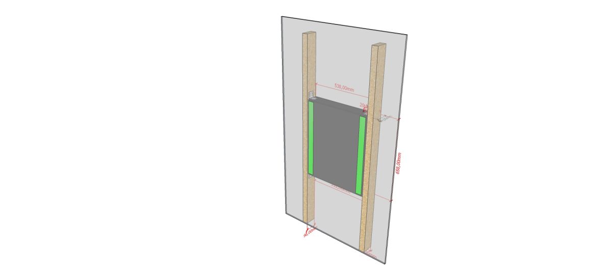 AVshop backbox in-wall / in-ceiling kabinett for in-wall driver SLIM -KUN KABINETT- - Bilde 2