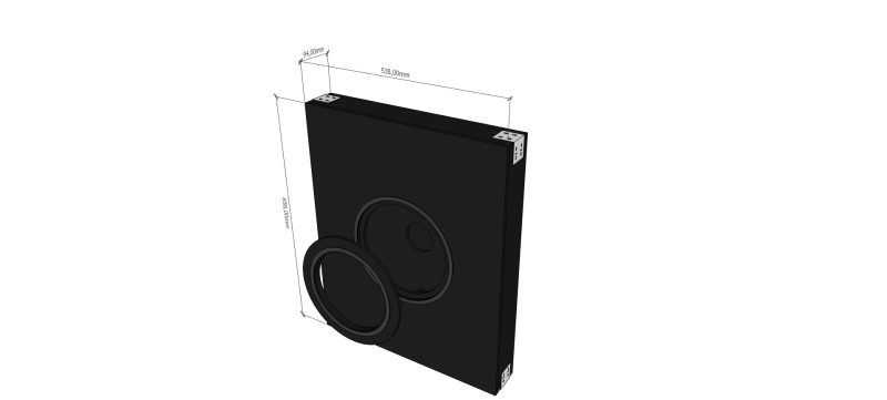 AVshop backbox in-wall / in-ceiling kabinett for in-wall driver SLIM -KUN KABINETT-
