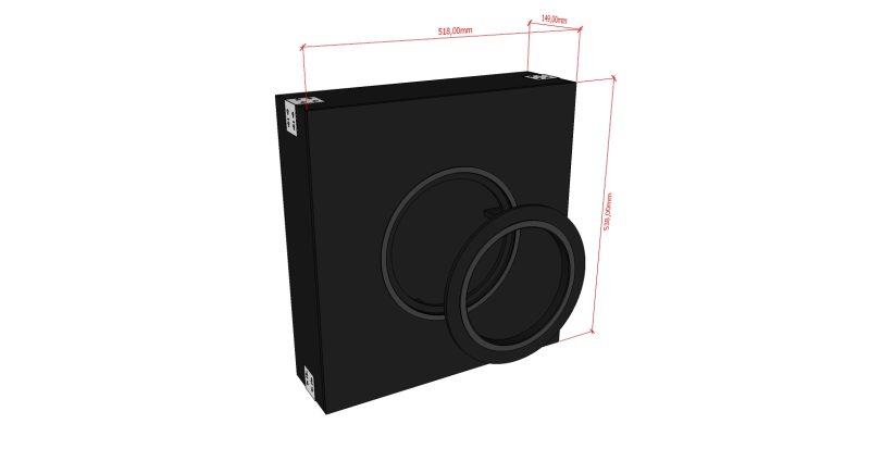 AVshop backbox in-wall / in-ceiling kabinett for in-wall driver STANDARD -KUN KABINETT-