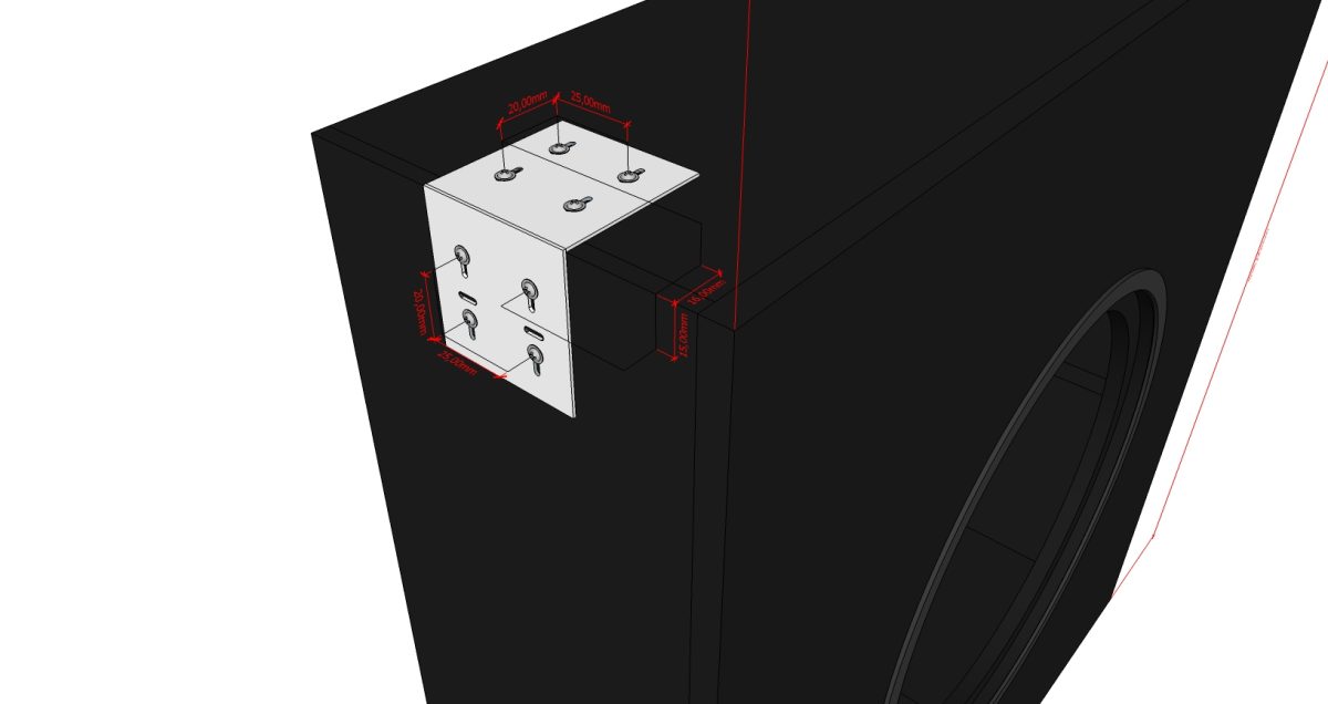 AVshop backbox in-wall / in-ceiling kabinett for in-wall driver STANDARD -KUN KABINETT- - Bilde 2