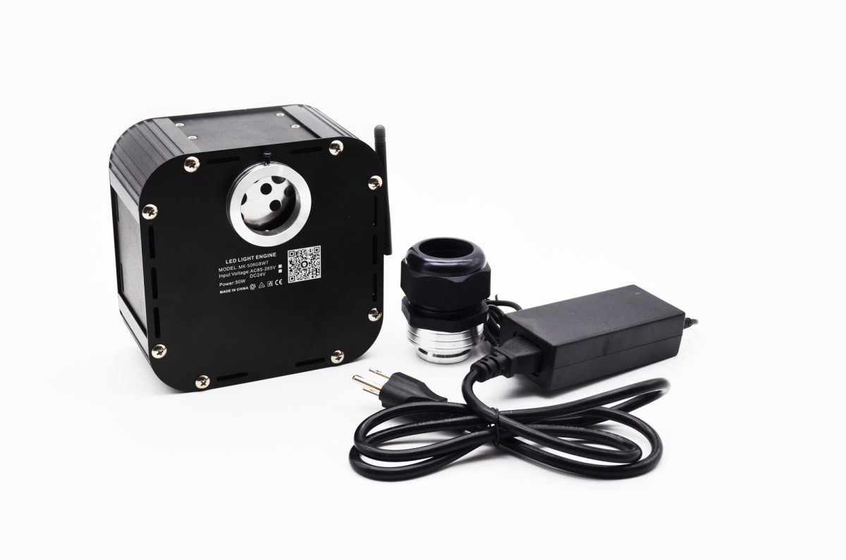 Stjernehimmel m. 50W LED engine og app styring / 740 fibre på 8m for opp til 64kvm tak - Bilde 5