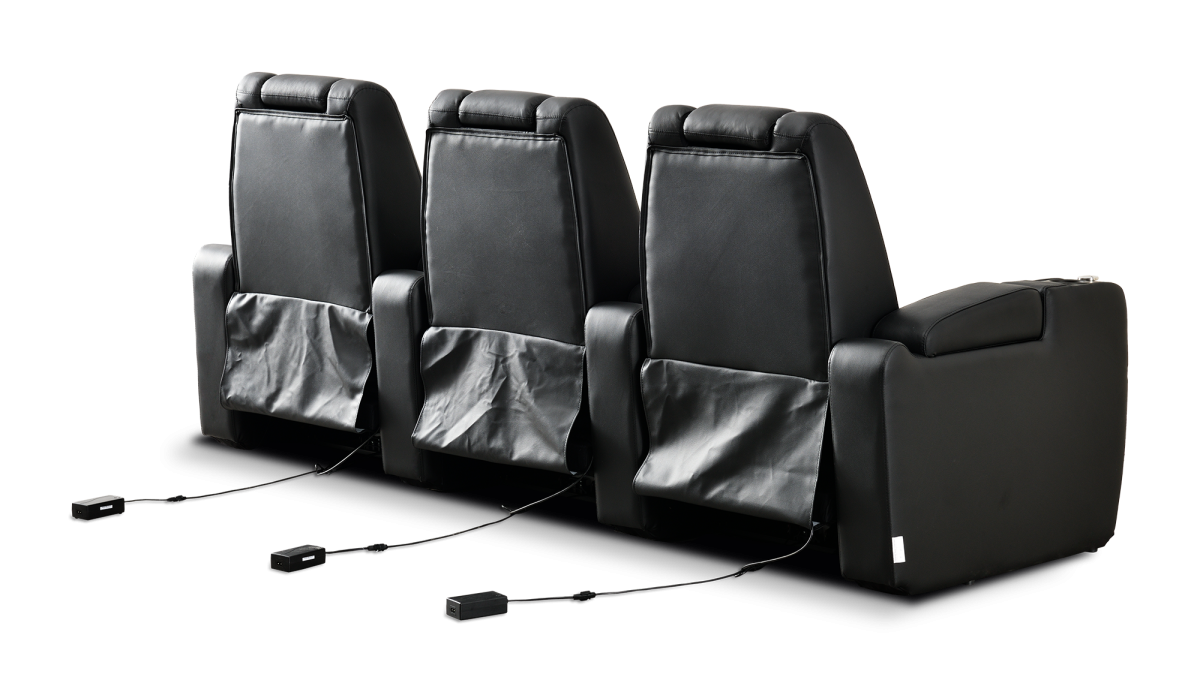 DreamScreen CineSeat ProMotor v4 Ekstrastol til 3-seter TextileShield Mikrofiber Sort - Bilde 17