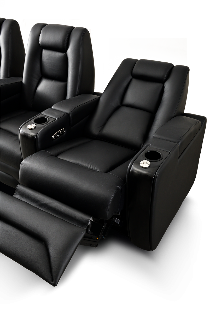 DreamScreen CineSeat ProMotor v4 Ekstrastol til 3-seter Skinn Sort