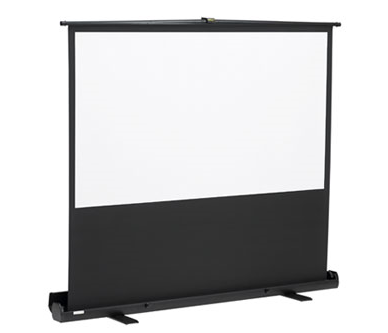 KINGPIN PORTABELT LERRET 16:10 197x123cm / 92" PULL-UP MED SORT MASKERING
