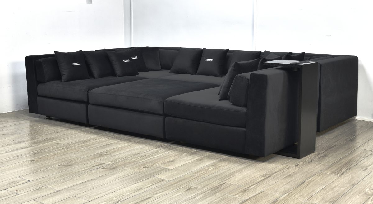 DREAMSCREEN CINELOUNGE BORD MED TO KOPPHOLDERE SORT - Bilde 4