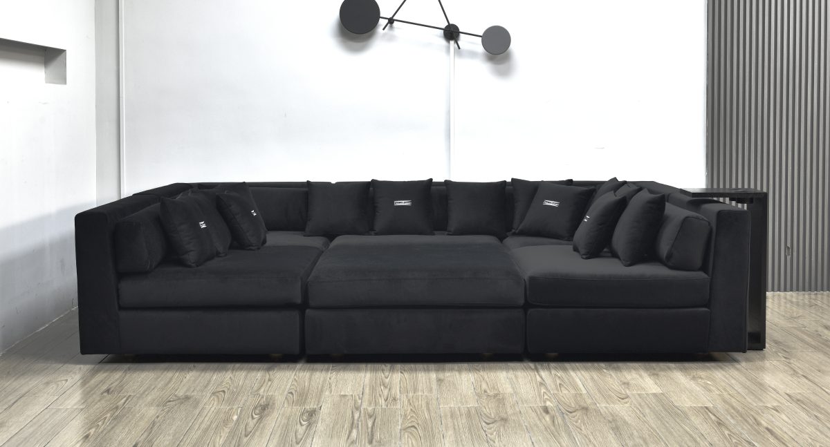 DREAMSCREEN CINELOUNGE BORD MED TO KOPPHOLDERE SORT - Bilde 5