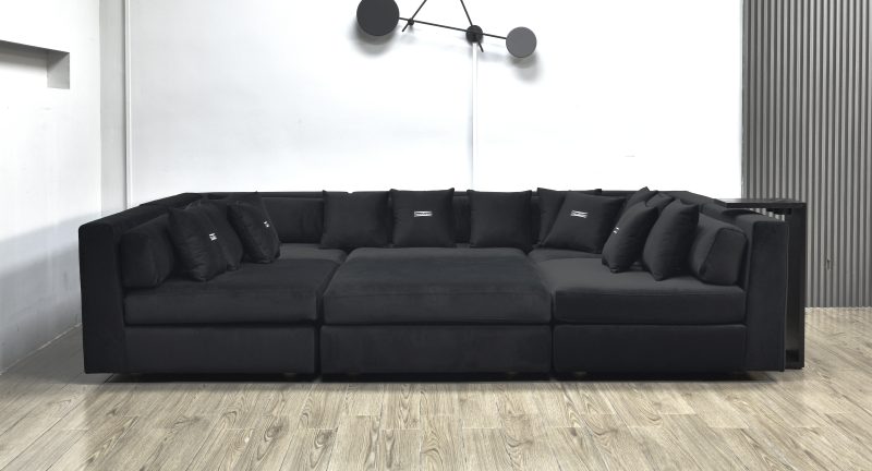 DREAMSCREEN CINELOUNGE KINOSOFA SORT VELOUR