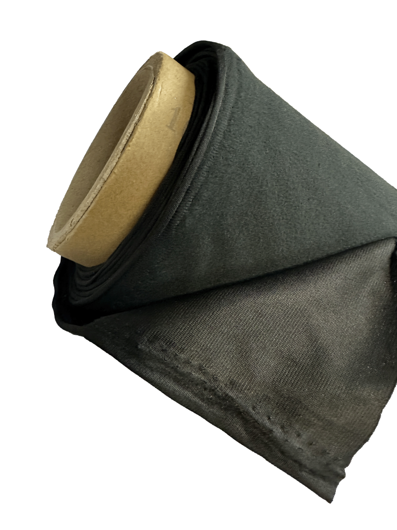 Akustisk Transparent microfiber 220cm bredde 180g/m2 Sort 10m