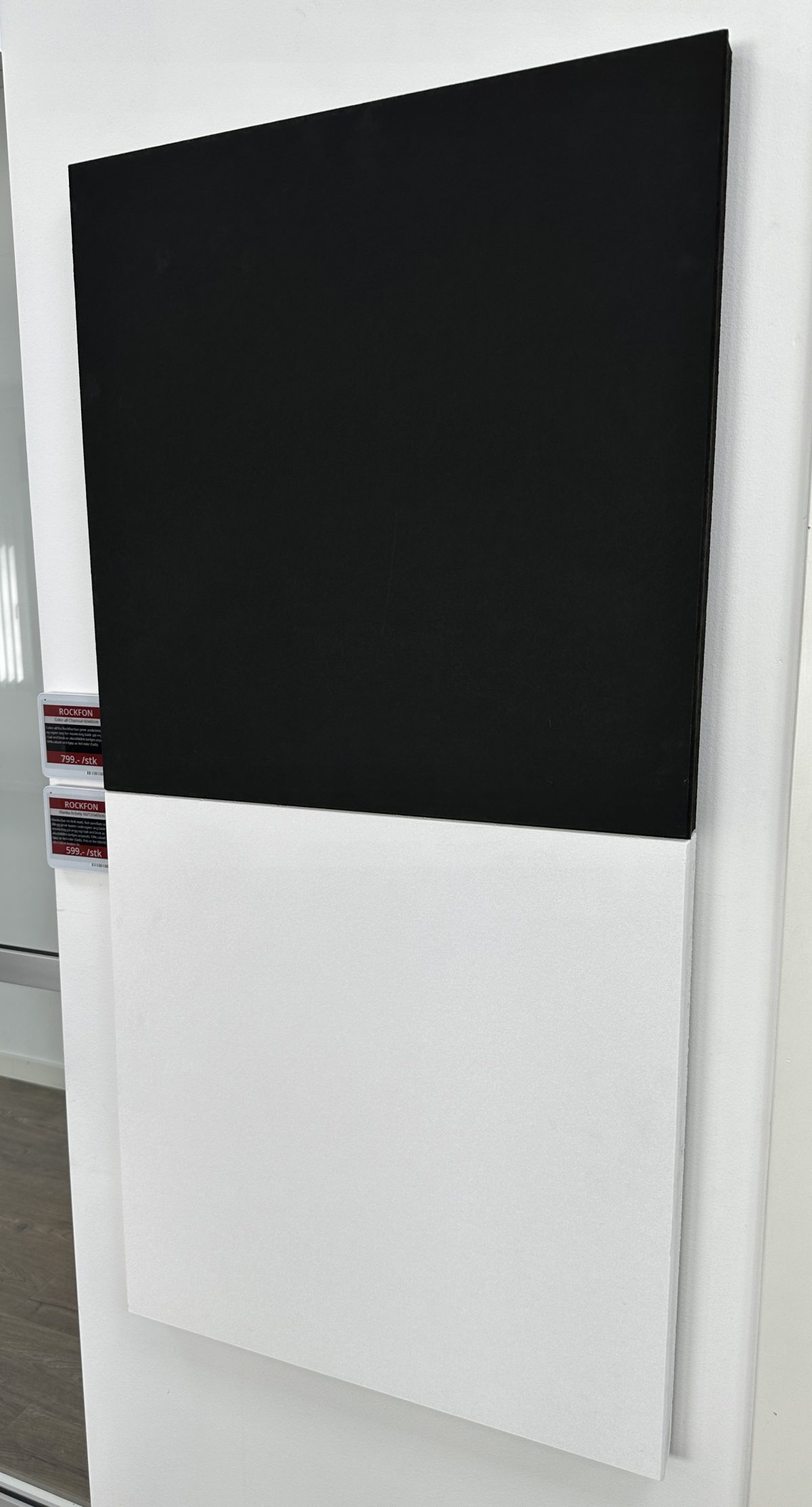 Rockfon Color-all Charcoal / sort Fiberabsorbant 60x60x4cm 1stk - Bilde 2